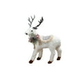 thumbnail image 2 of 11.8Inch White Christmas Reindeer Figurine Decor Statue, Santa Deer Christmas Table Decorations, for White Christmas Decorations, Centerpiece Table Decorations or Fireplace Decorations, 2 of 6