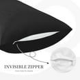 thumbnail image 5 of Fotbe Black Pillow Cases - Envelope Closure - Luxury, Extra Soft, Cooling Pillow Covers - Wrinkle, Fade, Stain Resistant-16"x24", 5 of 9