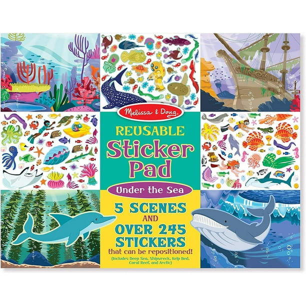 Adhesivo reutilizable para actividades Melissa & Doug Under The Sea