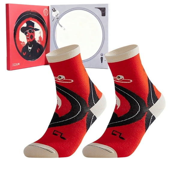 Tumao Red Christmas Socks, Funny Novelty
