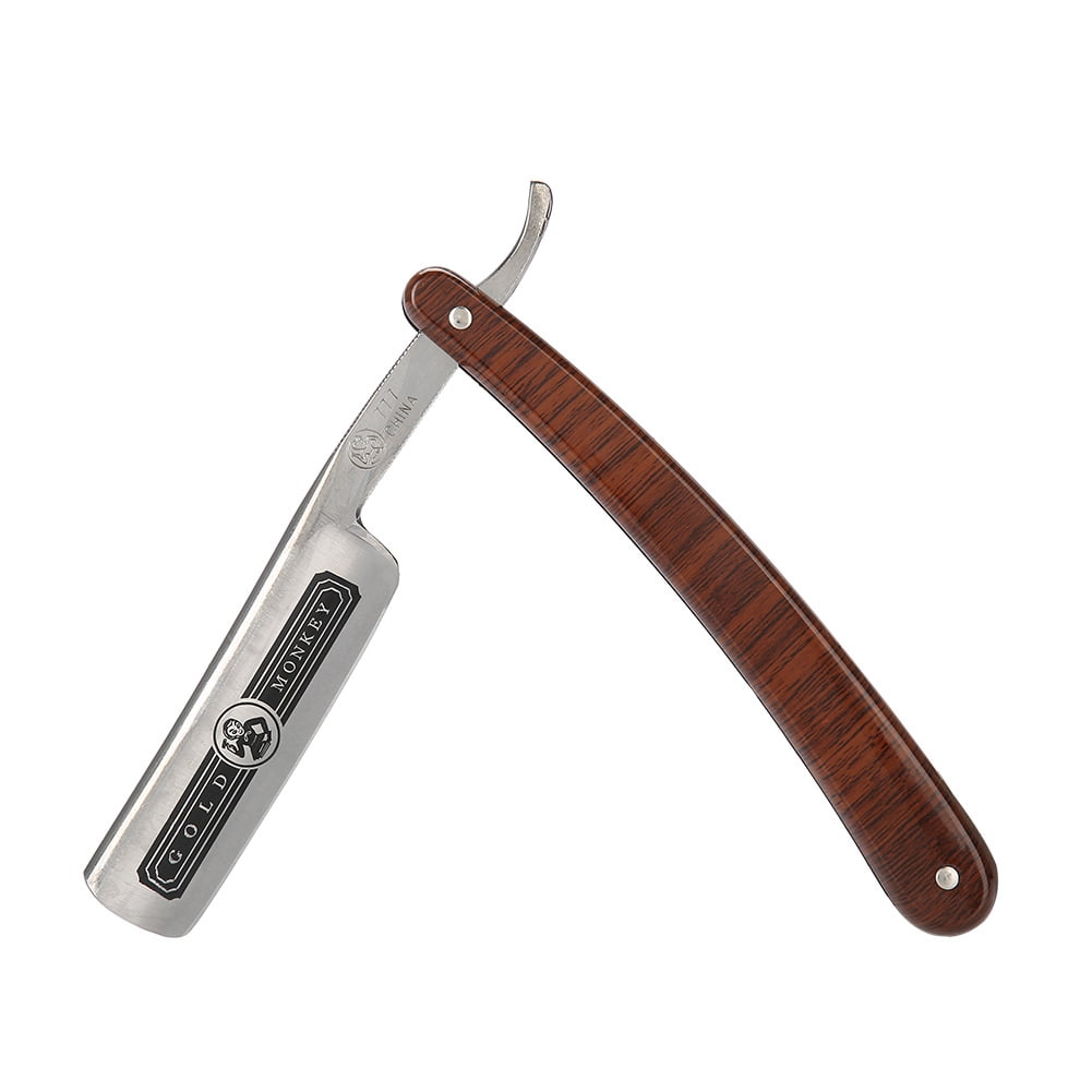 Domqga Professional Folding Hair Cut Barber Razor Stainless Steel Beard