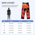 thumbnail image 4 of Lsque Skull And Flag Usa Print Men's Pajama Pants, Lounge Pant - Comfortable Home Wear,Elastic Waistband, Stylish Design-XX-Large, 4 of 9