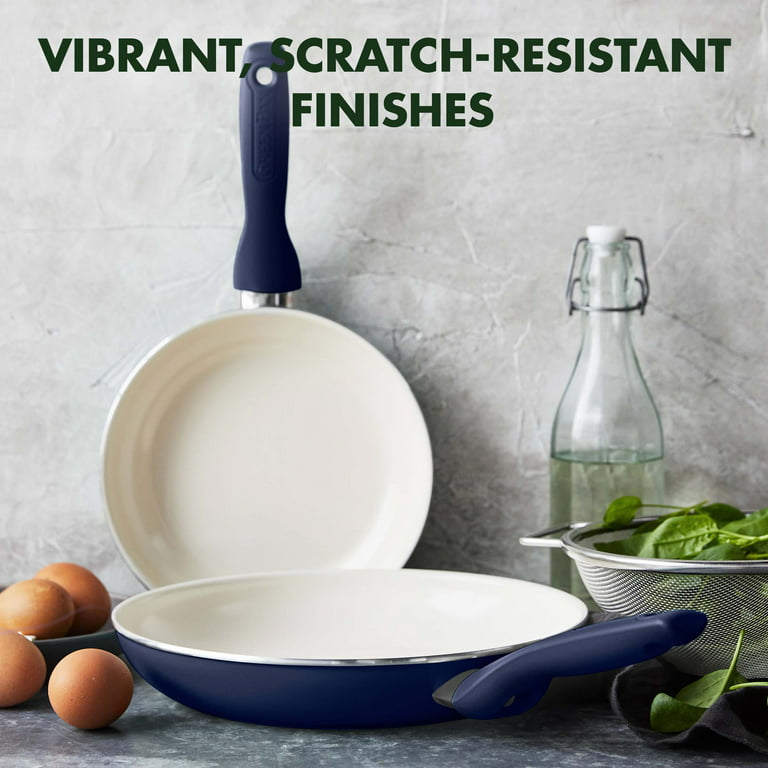 GreenPan Rio Healthy Ceramic Nonstick 16pc Cookware Set, Oxford Blue 