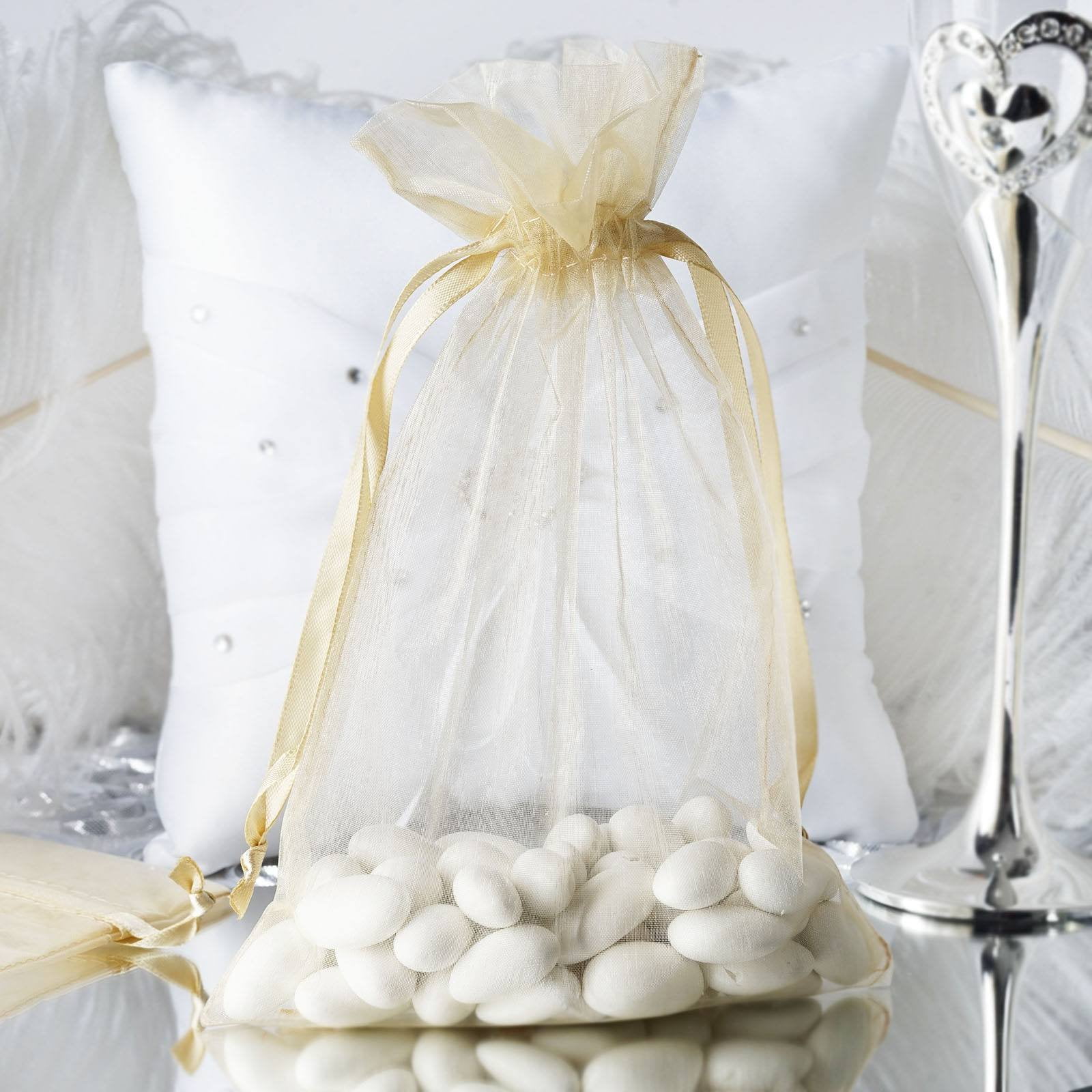 12 pcs 6x9" Champagne SATIN FAVOR BAGS Wedding Party Reception Gift Favors SALE 12 pcs 6x9" Champagne SATIN FAVOR BAGS Wedding Party Reception Gift Favors SALE