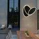thumbnail image 5 of Aplique de pared LED creativo, giratorio 360 grados, moderno, acrílico. Negro ovalado, 5 of 6