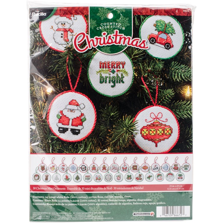 Bucilla Country Christmas Counted Cross Stitch Christmas
