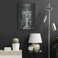 thumbnail image 6 of Luxe Metal Art 'Beer Bottling Machine Blueprint Patent Chalkboard' Metal Wall Art, 16"x24", 6 of 9