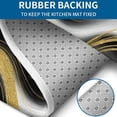 thumbnail image 4 of Black Marble Gold Wave Pattern Bathroom Rugs Sets 3 Piece,Toilet Cover Set,Absorbent Non Slip Bathroom Mats Sets with U-Shaped Contour Rug Toilet Rug Set, 4 of 5