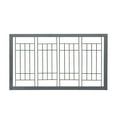 thumbnail image 6 of Pefilos Freestanding Dog Gate 38"-71" Adjustable, Wood Pet Gate for Indoor Dogs Fence for Doorways, Stairs, Gray, 6 of 9