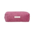 thumbnail image 1 of Retro Corduroy Solid Color Pencil Case Large Capacity Student Stationery Storage Bag Clutch Bag, 1 of 7