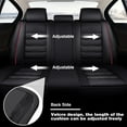 thumbnail image 3 of For Chevrolet Silverado 1500 2500HD 3500HD 2007-2024 Crew Cab Pickup Truck Car Seat Covers Protectors Leather Cushion Full Set, 3 of 10