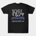thumbnail image 1 of T-Shirt Unisexe 1984 Bleu Foncé Rétro Américain Muscle Car Histoire Automobile Art, Tailles jusqu'à 3TG, 1 of 4
