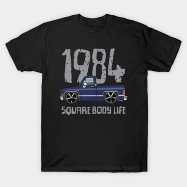 T-Shirt Unisexe 1984 Bleu Foncé Rétro Américain Muscle Car Histoire Automobile Art, Tailles jusqu'à 3TG