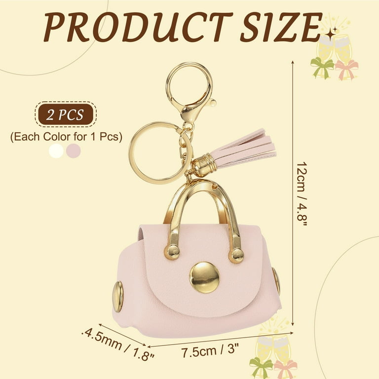Uxcell Coin Purse Keychain, Cute Mini Handbags Purse Charm