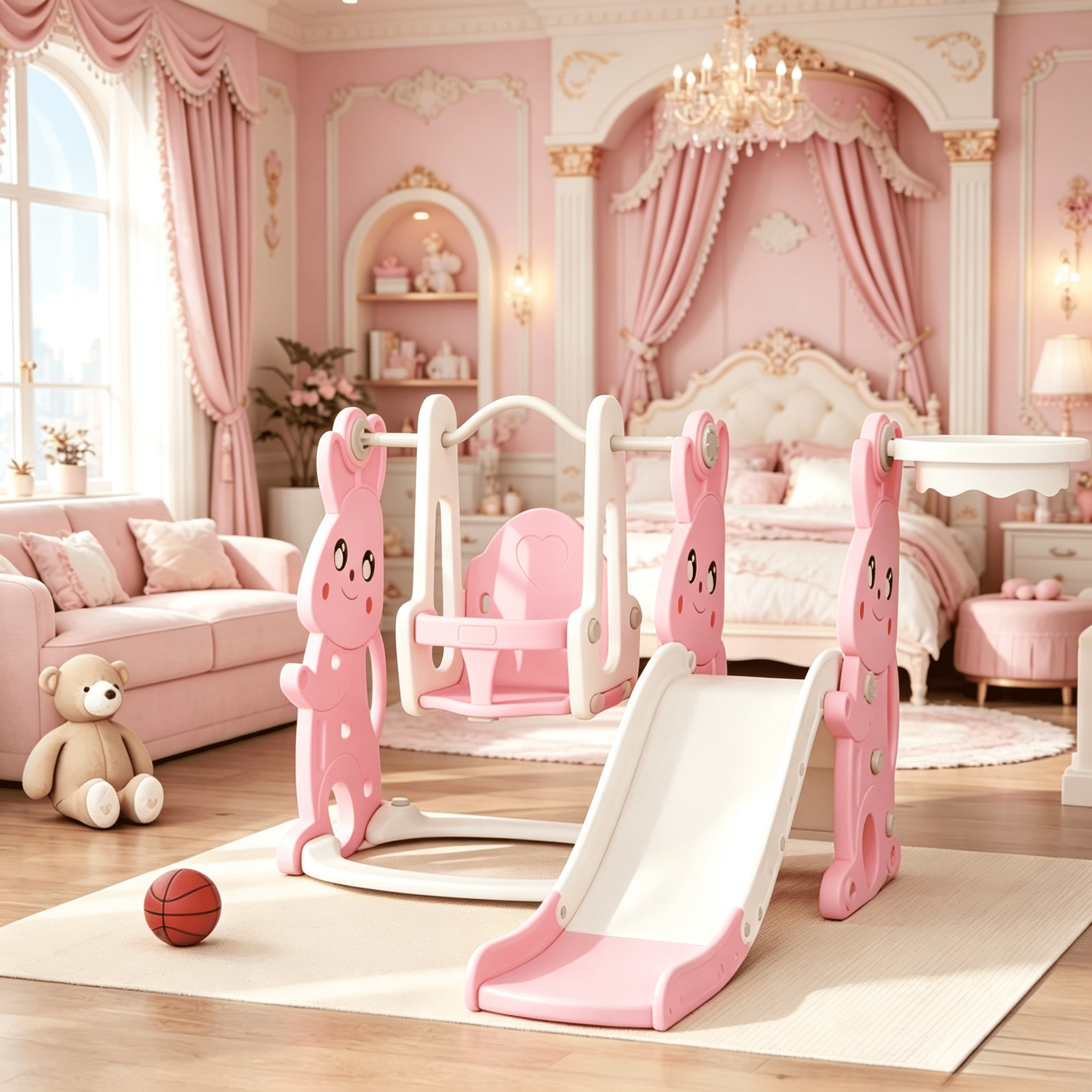 Slide and Swing Set