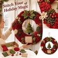 thumbnail image 4 of Christmas DIY Fabric Wreath Craft Kit Christmas Tree Hanging Wreath Making Set for Front Door Wall Home Holiday Decoration, 4 of 5