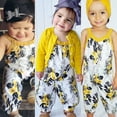 thumbnail image 6 of Infant Baby Girls Floral Sleeveless Summer Jumpsuit Romper Clothes Outfits Set, 6 of 7