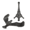 thumbnail image 4 of Creative Iron Tower Balance Eagle Statue Gift DIY Craft Gris Bronce 12cm Sunnimix equilibrio artesanía torre de aves, 4 of 8