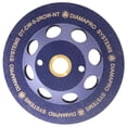 thumbnail image 2 of DiamaPro Systems Non Threaded 5 Inch Double Row Concrete Grinding Cup Wheel Tool, 2 of 2
