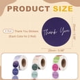 thumbnail image 2 of Uxcell 3000Pcs Thank You Stickers, 1" Round Self-Adhesive Envelopes Seal Labels for Crafts Small Business Invitation Cards Wedding Gift Tag Packaging, Warm/Bright/Purple Colorful Tone, 2 of 6