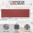 thumbnail image 3 of Anti-Fatigue Kitchen Mat, Red, Playa Basketweave by Chef Gear, 17.5 in. x 60 in., 3 of 8