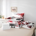 thumbnail image 4 of YST Cherry Blossoms Watercolor Painting Comforter Set, Soft, Queen (7 Count), 4 of 4