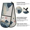 thumbnail image 2 of Yayeee Double Oven Mitt Kitchen Heat Resistant Baking 35" x7" Quilted Glove, Art Mountains, 2 of 6