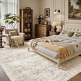 thumbnail image 2 of UERMEI 5'x7' Washable Area Rugs for Living Room, Modern Abstract Printed Carpet, Non Slip Indoor Rug for Bedroom Home Decor Carpets, Vintage Brown, 2 of 9