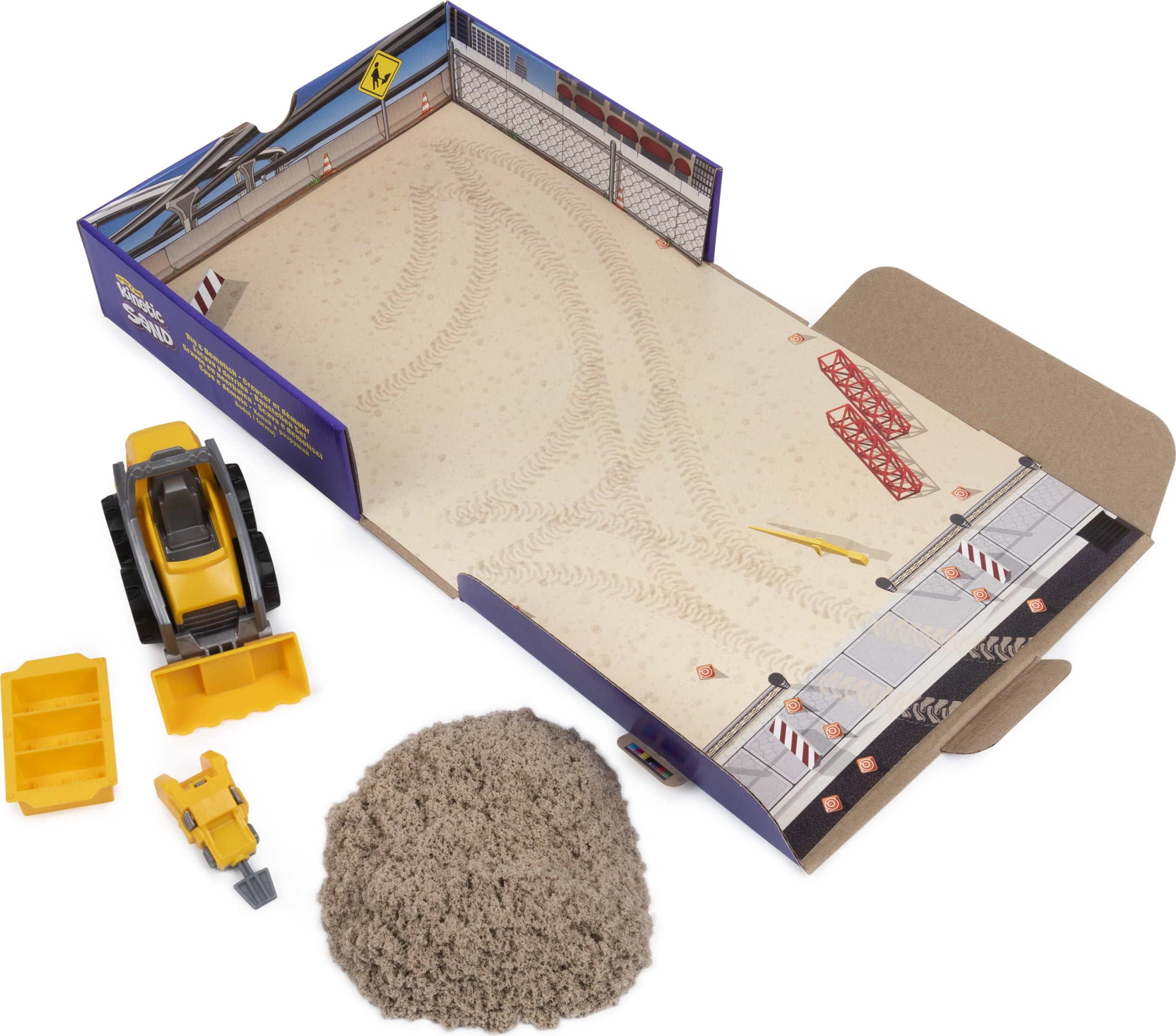 Kinetic Sand, Dig & Demolish Playset with 1lb Kinetic Sand and Toy Truck,  Play Sand Sensory Toys for Kids Ages 3 and up - Walmart.com