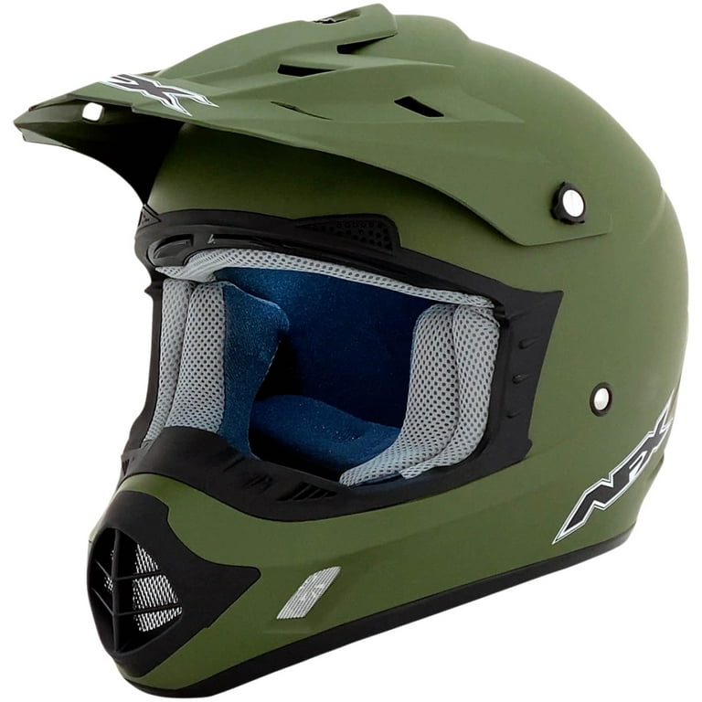 AFX FX-17 Flat Olive Drab MX Offroad Helmet Olive/Green LG