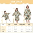 thumbnail image 7 of Wearable Blanket Hoodie for Kids Squirrel Pine Cone Flannel Hooded Blanket with Pockets and Sleeves Suitable for Boys and Girls, 7 of 7