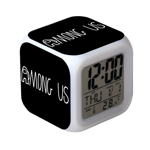 Cozybedin Space Werewolf Kill 7 Color Variable Digital Alarm Clock with