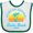White and Green, variant on Inktastic Summer Enjoy the Sunshine Destin Beach Florida in Blue Boys or Girls Baby Bib