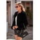 thumbnail image 4 of Abrigo PRETTYGARDEN 2025 Chaqueta Cropped de Piel Sintética Negra XXL, 4 of 8
