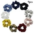 thumbnail image 2 of Chouchous pour Cheveux en Satin de Soie 9 Pcs Boules Élastiques Décoratives pour Queue de Cheval, 2 of 10