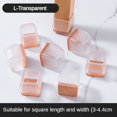 thumbnail image 3 of 16/8/4 piezas de almohadillas antideslizantes de silicona para patas de muebles de suela gruesa, protectores antiruido para pies de sofá, protectores para pisos de madera contra arañazos, 3 of 5