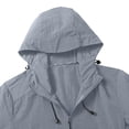 thumbnail image 3 of Men's Rain Jacket Waterproof Lightweight Packable Rain Shell Raincoat with Hood and Zipper Pocket for Golf Hiking Travel Size 4XL Dark Gray, 3 of 8