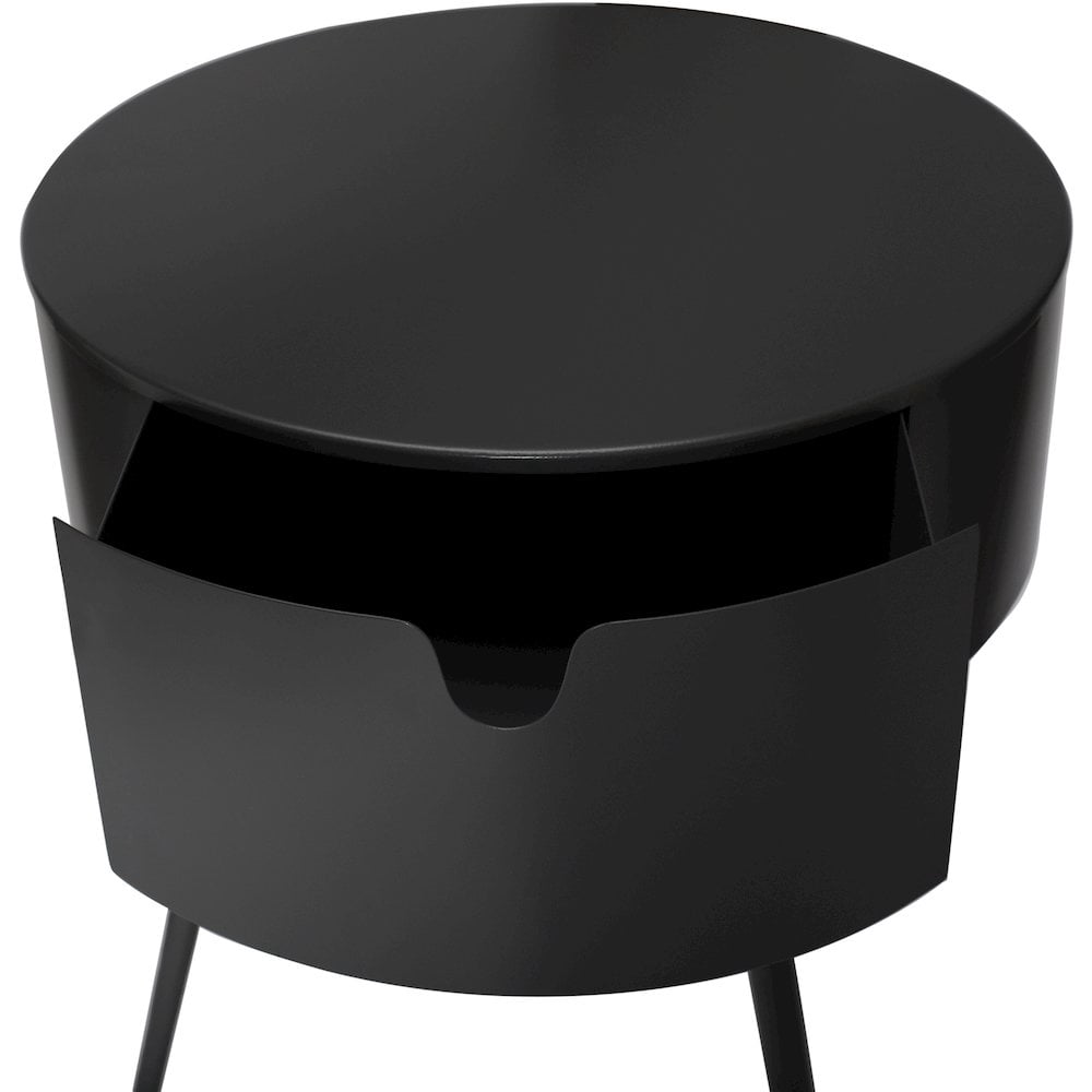 Meridian Furniture Bali Black Metal Nightstand