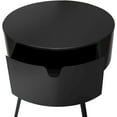 thumbnail image 5 of Meridian Furniture Bali Black Metal Nightstand, 5 of 7