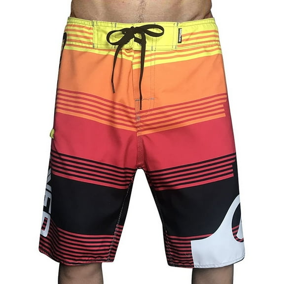 Mens Casual Swim Trunks Quick Dry Printed Summer Beach Shorts Drawstring with Elastic Waist and Pockets Mens Bañador