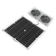 thumbnail image 5 of Ouitble Kit De Ventilador De Panel Solar De 25 W, Ventilador Dual con Energía Solar De Bajo Ruido Impermeable IPX65 para Invernadero De Granero De Perrera De Gallinero, 5 of 14