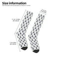 thumbnail image 5 of Haiem Blue Leaves Socks, Funny Novelty Crazy Design Cotton Socks Sports Socks Knee High Socks For Men, Women,1Pairs - Gift For Working Friends, 5 of 9