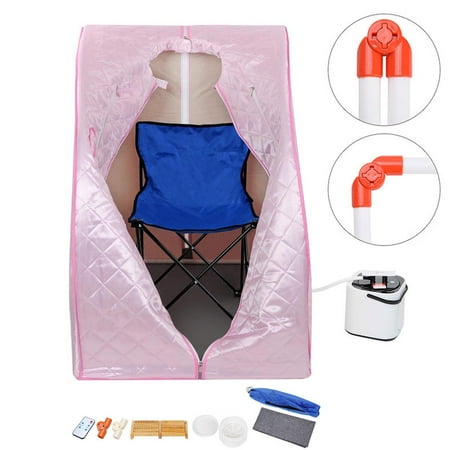 Beauty Home Sauna - 2L Portable Steam Sauna Kit SPA Slimming Detox Weight Loss Indoor Home w/ Chair Color Opt