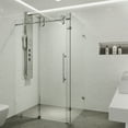 thumbnail image 2 of VIGO Winslow 34 in. L x 46 in. W x 74 in. H Frameless Sliding Rectangle Shower Enclosure in Chrome with 3/8 in. Clear Glass, 2 of 13