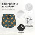 thumbnail image 4 of Rateoe Hot Dog 6 Printed 2 in 1 Women's Workout Shorts for Athletic Gym Running Shorts with Phone Pockets-Small, 4 of 7