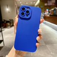 thumbnail image 1 of Funda de teléfono de silicona líquida mate para iPhone 13, 12, 11 Pro Max, Mini, 14, XR, XS Max, X, 8, 7, 6, 6S Plus, SE 2020, Portector de lente, cubierta suave, 1 of 4