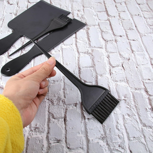 unbranded 4Ud Herramienta De Teñido De Color Negro Con Tabla Organizadora ABS