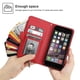 thumbnail image 4 of Funda tipo cartera para iPhone 6 Plus y 6s Plus con cordón y tarjetero de piel sintética, 4 of 5