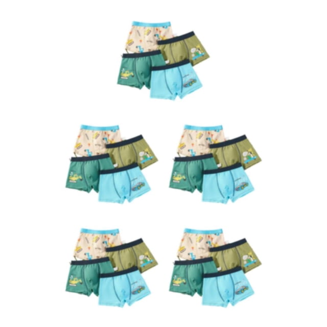 Qarigey 4 paquetes / lote Calzoncillos de ropa interior para niños transpirables para niños - Ropa interior de tela y liviana para Type2 NO2