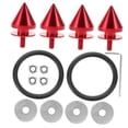 thumbnail image 6 of Raindrops 4Pcs Red Bumper Bolts Aluminium Alloy for Car Enthusiasts Car Screw Kit, 6 of 8
